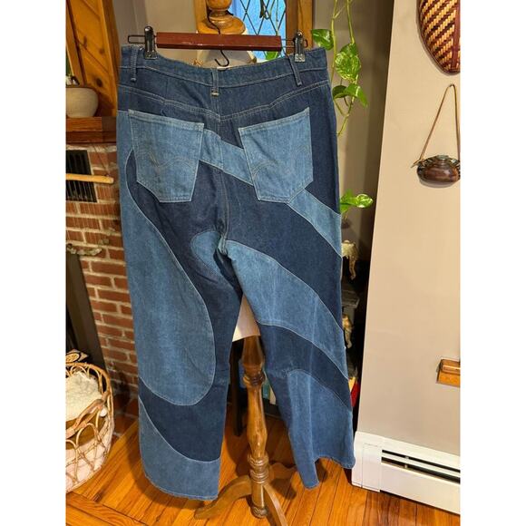 Jaded London Women’s 70’s Style Swirl Patchwork Jeans - Picture 7 of 8